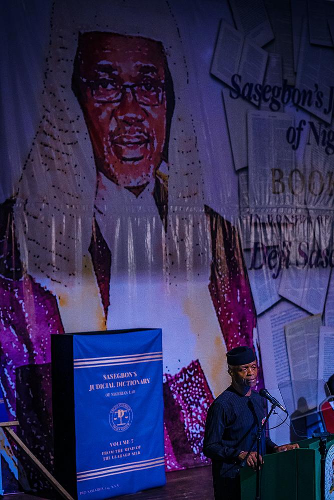 VP Osinbajo Attends Book Launch of the Sasegbon’s Judicial Dictionary of the Nigerian Law on 15/11/2019