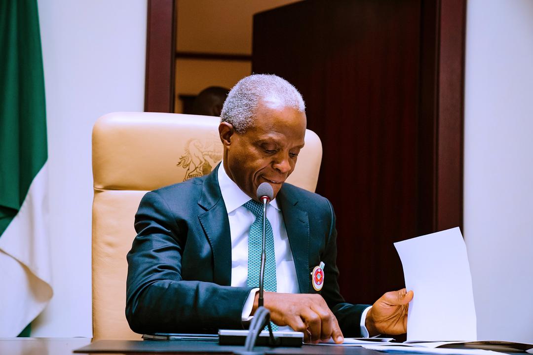For The Records: VP Osinbajo’s Letter, Dated December 8, 2019, To Organisers Of The 2019 Anti-Corruption Defender Award