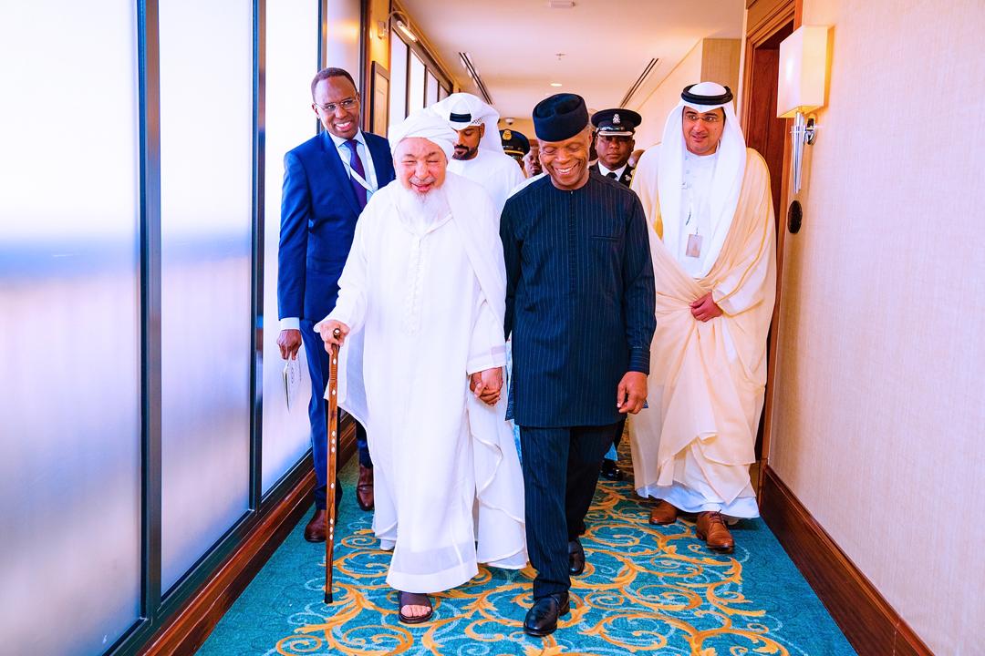 VP Osinbajo Delivers Keynote Address At UAE Forum For Promoting Peace In Abu Dhabi On 09/12/2019