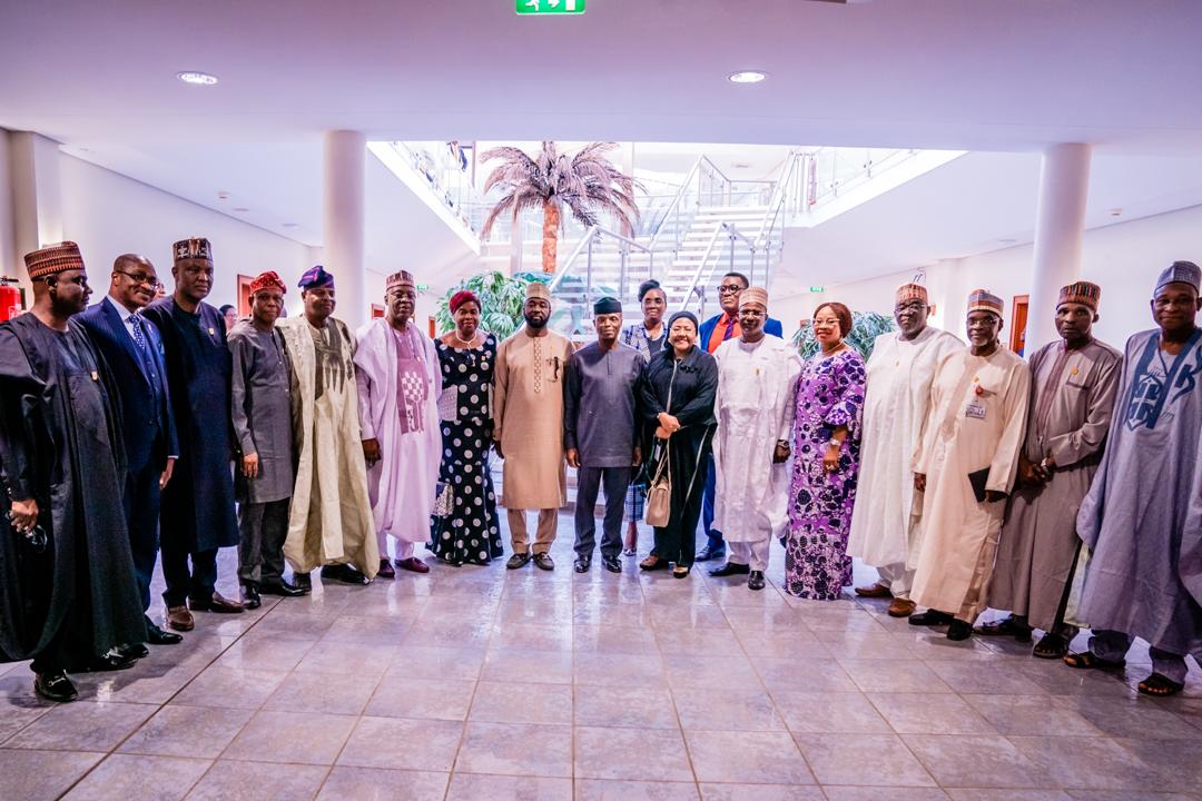VP Osinbajo Receives The Executive Council Members Of NIPSS (National Institute for Policy & Strategic Studies) Alumni Association On 04/02/2020