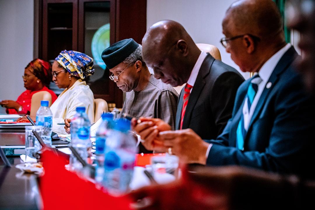 VP Osinbajo Presides Over National Council On Privatization Meeting On 06/02/2020