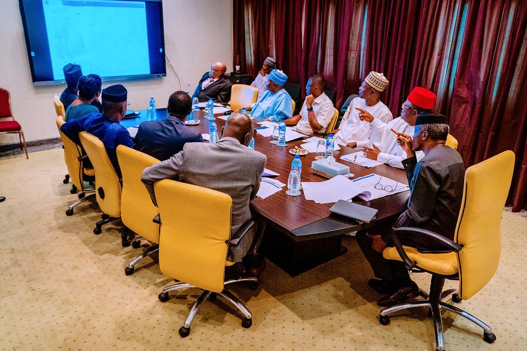 VP Osinbajo Presides Over NEC Sub-Committee On Farmer-Herder Crisis With Governors Of Ebonyi & Nassarawa States & Deputy Governors Of Edo, Oyo & Plateau States On 25/02/2020
