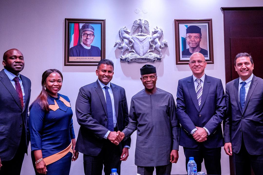 VP Osinbajo Receives Delegation From Procter & Gamble (Asia Pacific, Middle East & Africa), Led By Their President, M. Suran Suranjan On 13/02/2020
