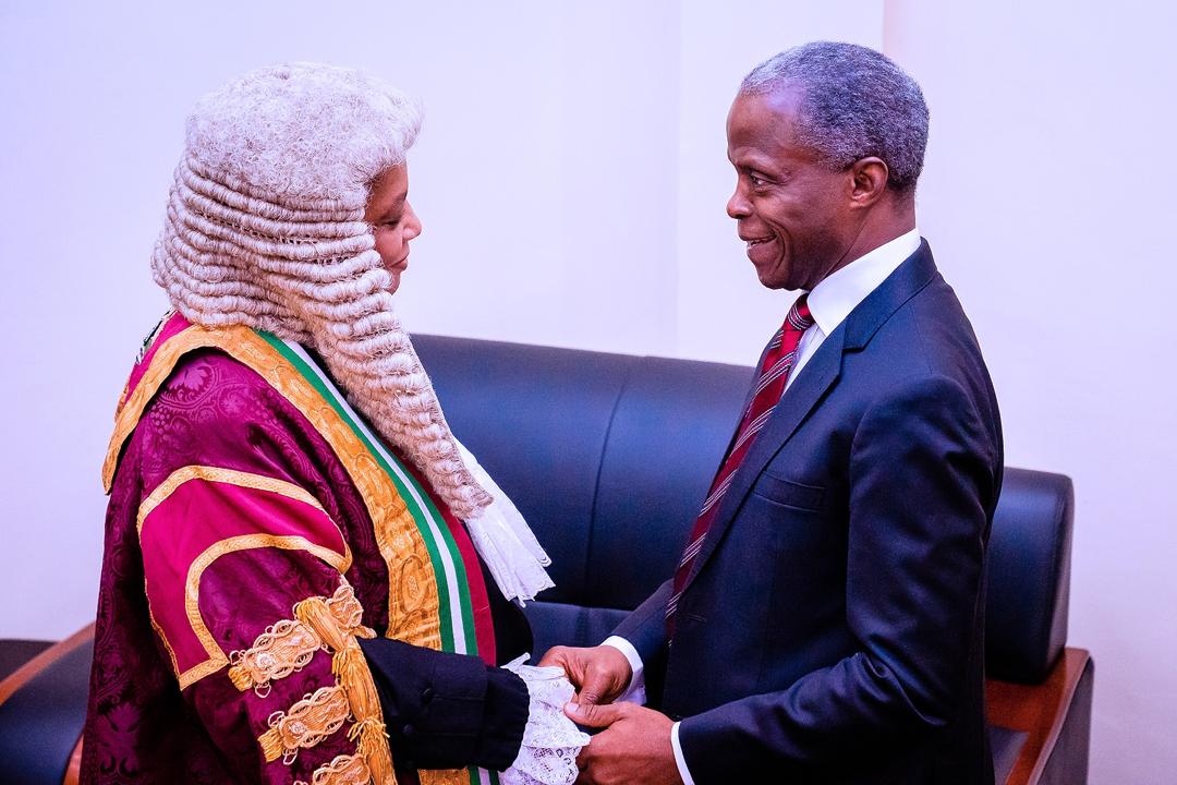VP Osinbajo Graces The Valedictory Court Session In Honor Of Hon. Justice Zainab Adamu Bulkachuwa, President Of Court Of Appeal On 05/03/2020