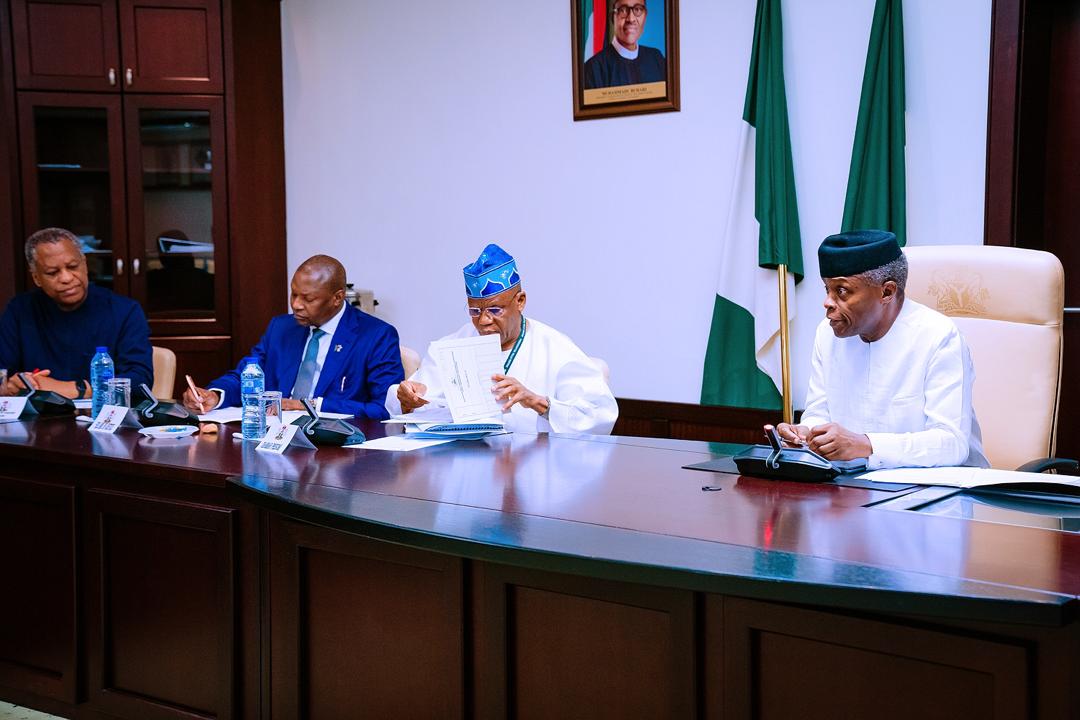 VP Osinbajo Presides Over Review Of Report Of Presidential Committee On Small Arms & Light Weapons On 02/03/2020