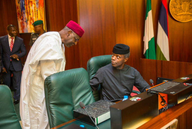 VP Osinbajo, Wife Condoles With President, Family Of Chief Of Staff