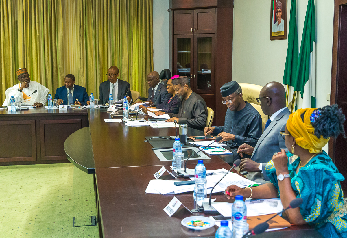 VP Osinbajo Chairs Policies, Programmes and Project Audit Committee (PPPAC) Review Meeting At the State House On 14/05/2019