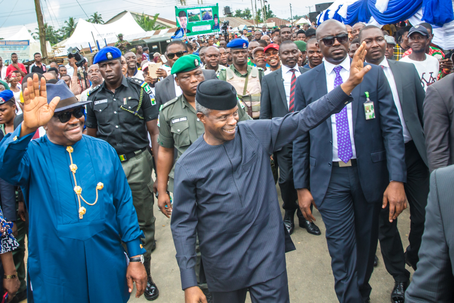 Acting President Osinbajo Visits Rivers State, Commissions the $1.5b Indorama Eleme Fertilizer Plant and State Road Projects On 27/07/2017