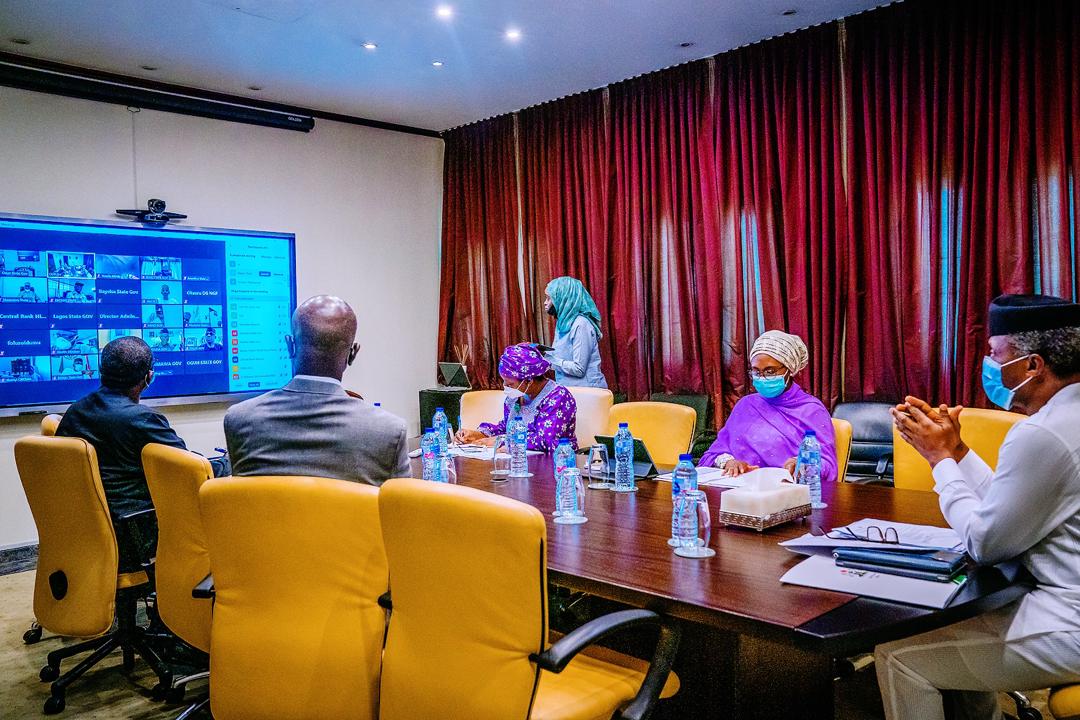 VP Osinbajo Presides Over Virtual Meeting Of The National Economic Council On 21/05/2020