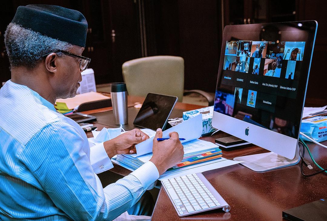 VP Osinbajo Holds Virtual Meeting With Board Of Management Of The Niger Delta Power Holding Company On 11/06/2020