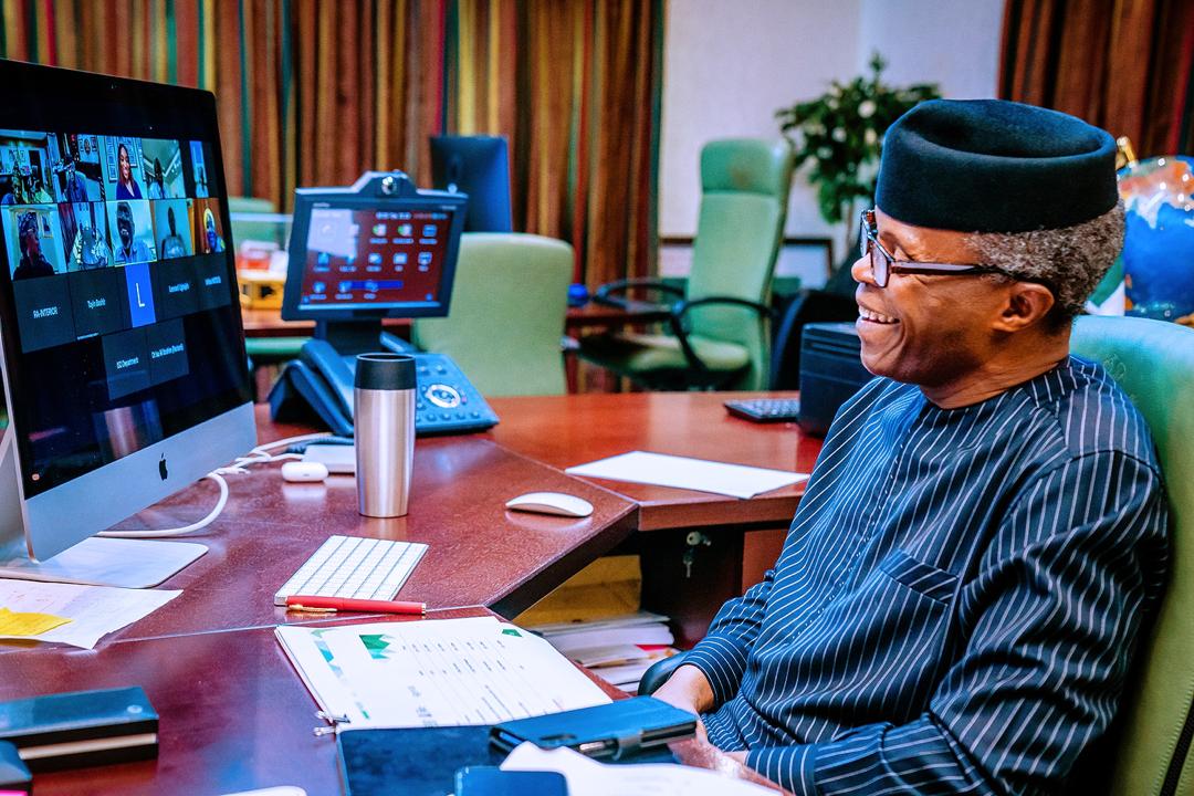 VP Osinbajo Chairs Virtual Meeting Of The Presidential Enabling Business Environment Council On 21/07/2020