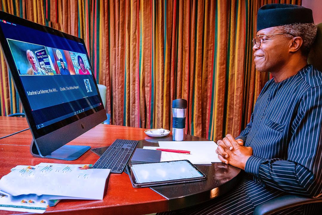 VP Osinbajo Attends The Africa Report Nigeria @ 60 Webinar On 24/09/2020