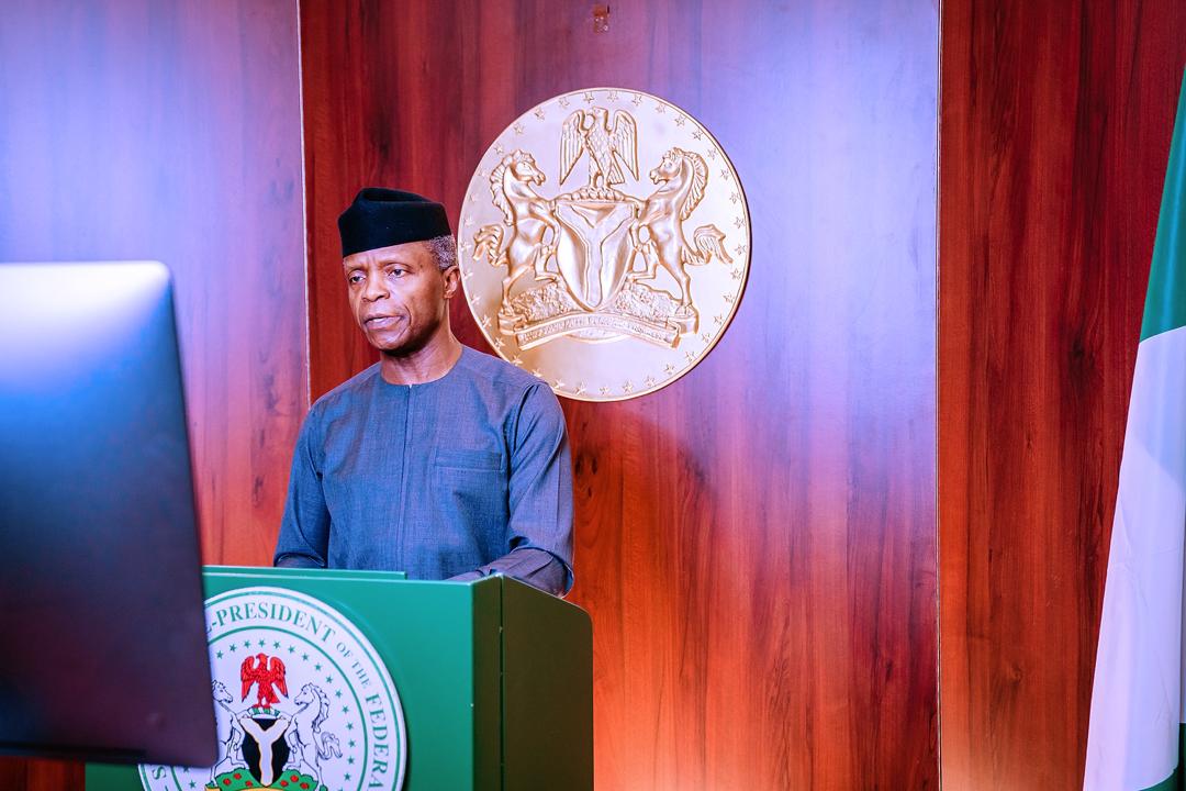 VP Osinbajo Attends Virtual National Conference On Whistleblower Policy Organized By Ministry Of Finance On 29/09/2020