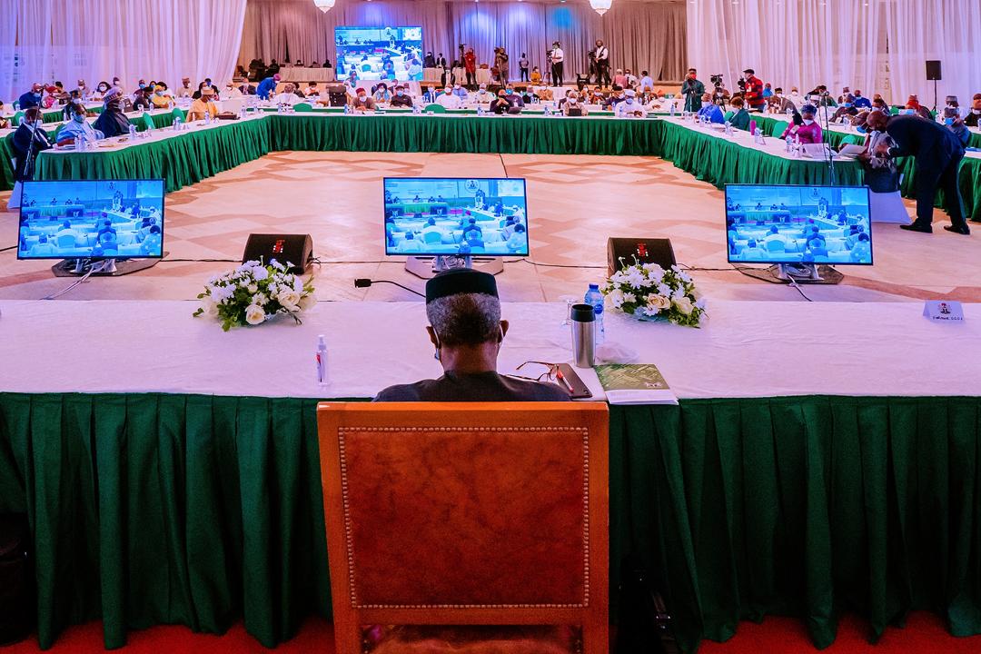 VP Osinbajo On Behalf Of President Buhari, Declares Open The First Year Ministerial Performance Review Retreat On 07/09/2020