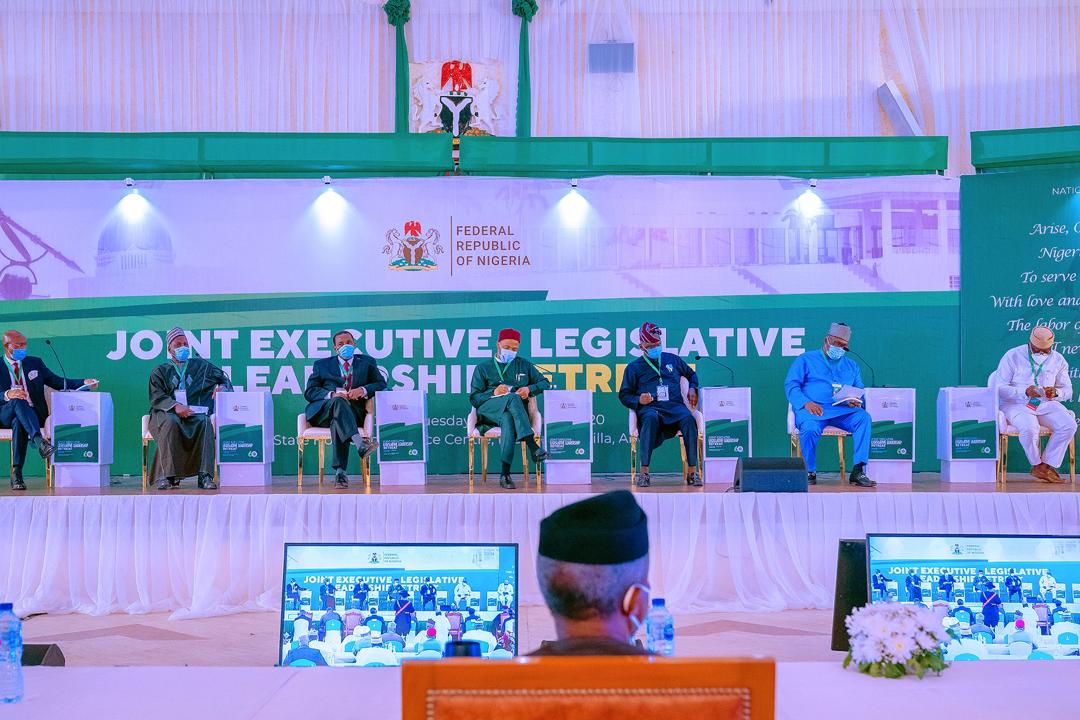 We Must Work Together To Address Daily Challenges Confronting Our People, Says Osinbajo At Close Of 2-Day Executive-Legislature Retreat
