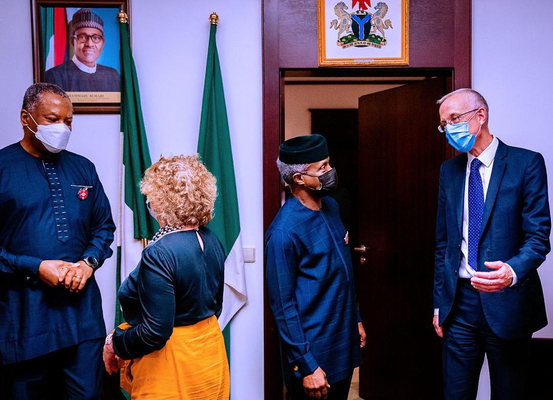 VP Osinbajo Receives UK Special Envoy For Humanitarian Affairs Led By Nick Dyer On 25/11/2020