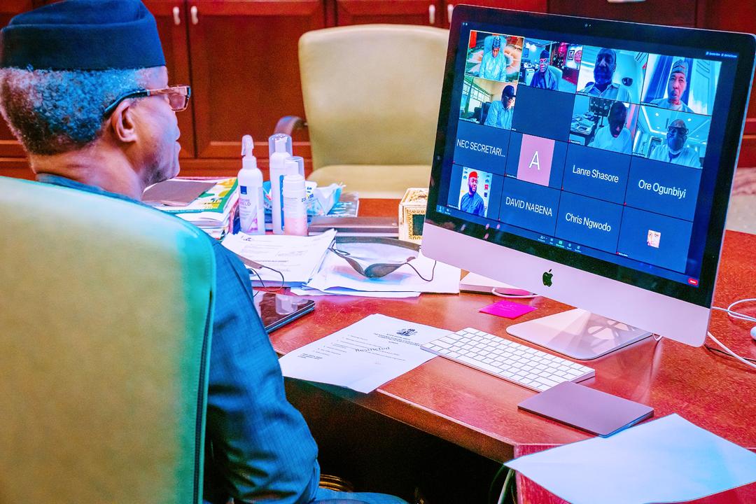 VP Osinbajo Chairs NEC Ad-HOC Committee Meeting On Engagement With Youths, Civil Society Organizations & Different Groups Across The Nation On 03/11/2020