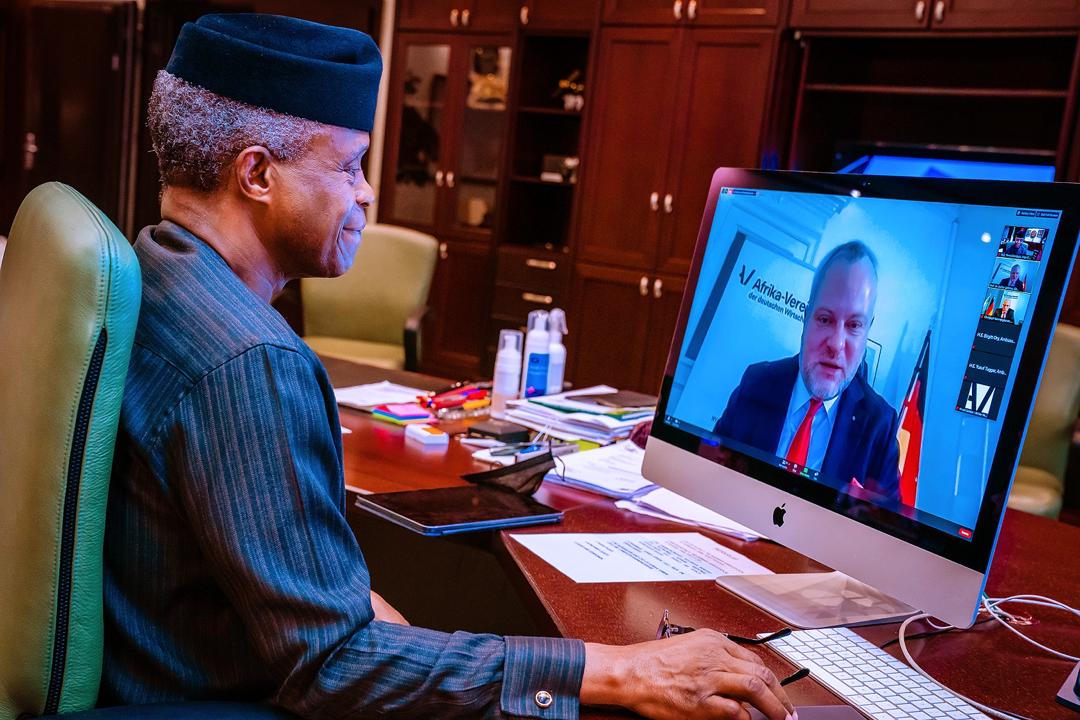 VP Osinbajo Delivers Keynote Remarks At The Virtual 8th German – Nigerian Business Forum On 09/11/2020