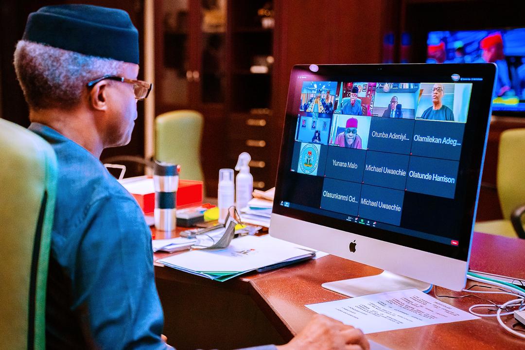 VP Osinbajo Delivers Address At Webinar Organized By Bureau For Public Enterprises On Deepening Nigerian Infrastructure Stock Through PPP On 03/12/2020