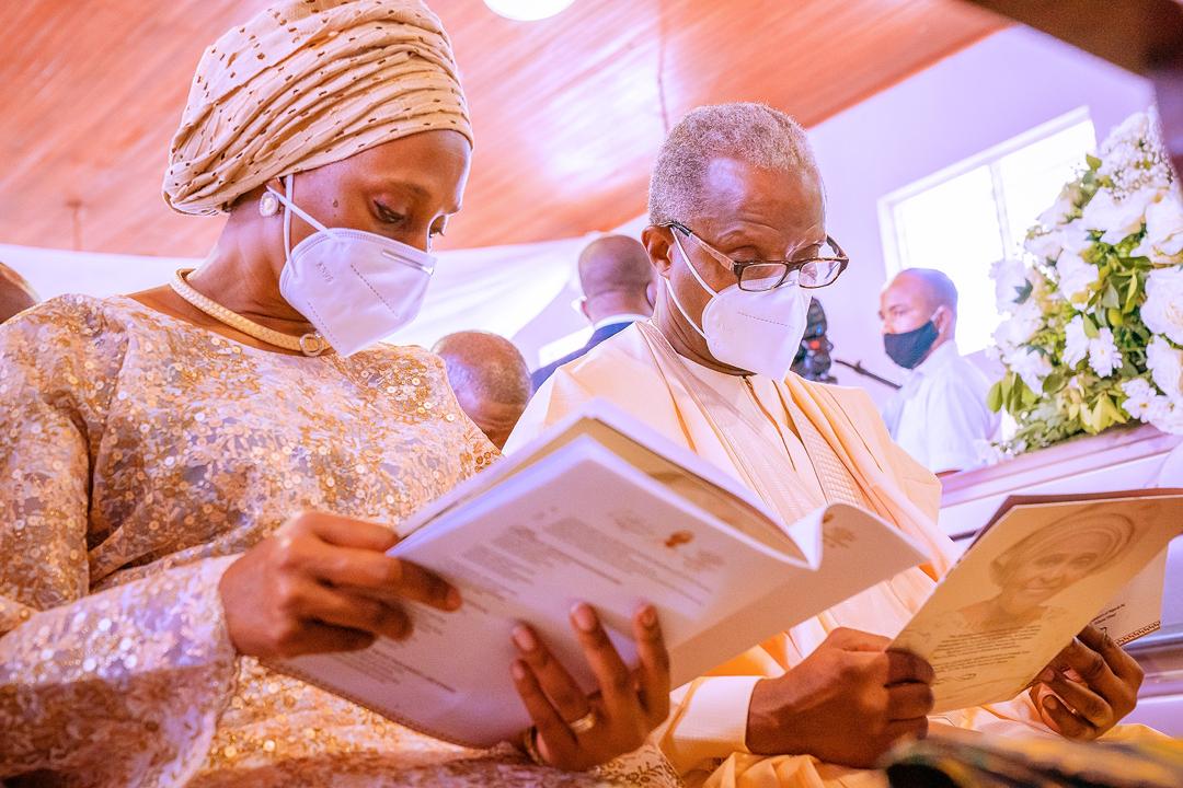 VP Osinbajo & Wife Attend Funeral Service Of Mrs. Tola Oyediran (Nee Awolowo) At The All Saints Church, Ibadan On 04/12/2020