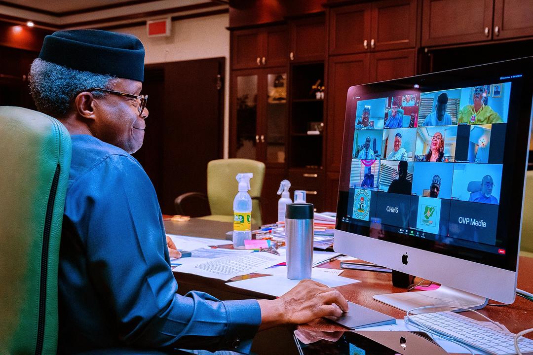 VP Osinbajo Meets With Survival Fund Steering Committee To Review Progress On 22/12/2020
