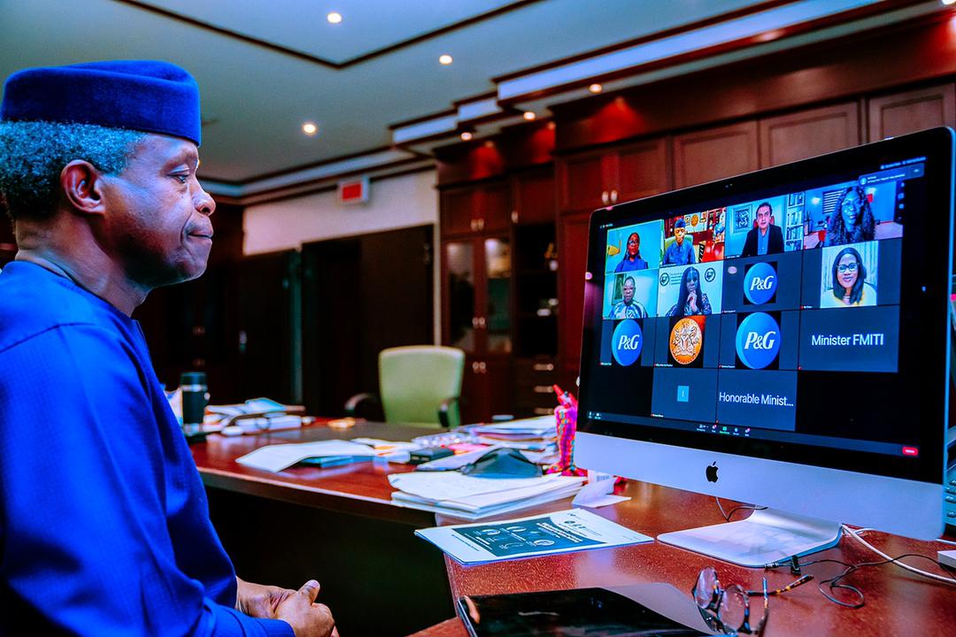 VP Osinbajo Delivers Remarks At The Procter & Gamble/Bank Of Industry SME Academy Event On 12/02/2021