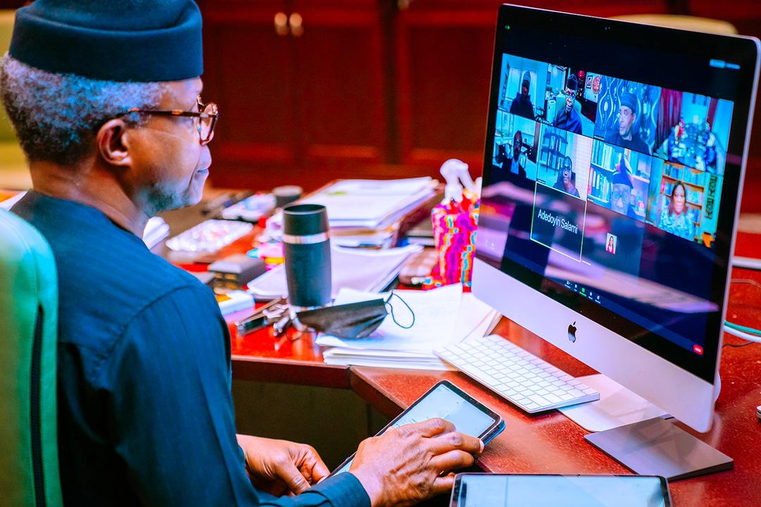 VP Osinbajo Holds Virtual Meeting With Members Of The Presidential Economic Advisory Council On 15/02/2021