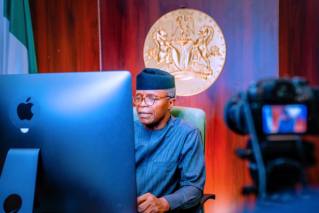 VP Osinbajo Launches The Nigeria SDG’s Fintech Hack-a-thon On 26/03/2021