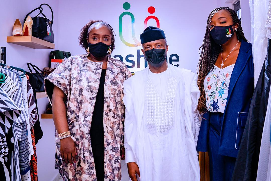 VP Osinbajo Attends The Launch Of DashMe Store – Thrift Store Charity In Lagos On 13/06/2021