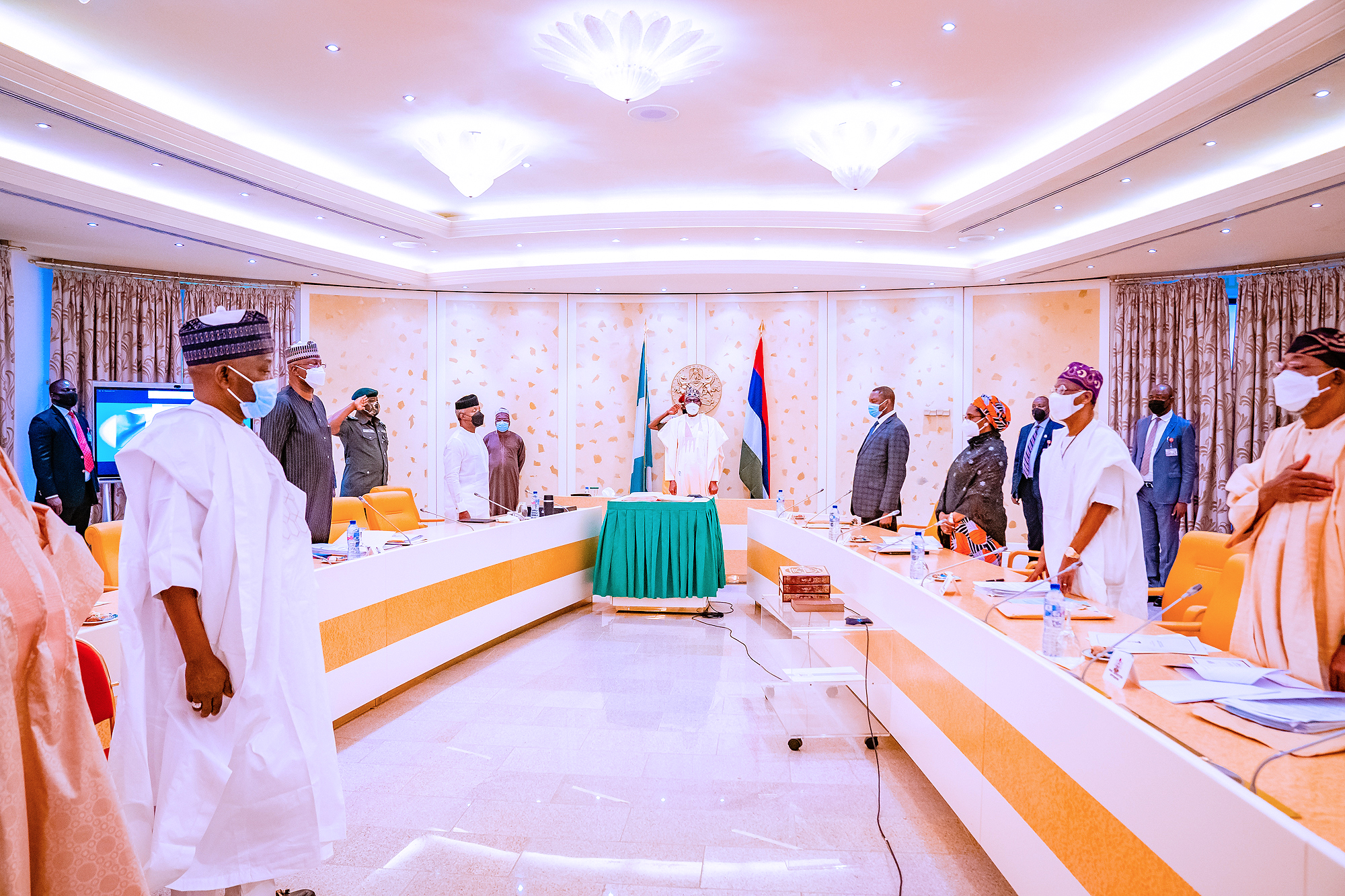 President Buhari  Presides Over Virtual Federal Executive Council Meeting  & Swears In New INEC Commissioners On 15/09/2021