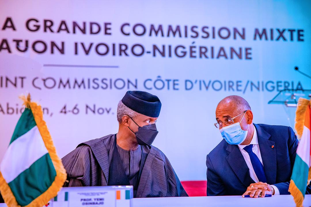 VP Osinbajo Attends The 2nd Session Of The Joint Commission Of Cote D’Ivoire & Nigeria In Abidjan On 06/11/2021