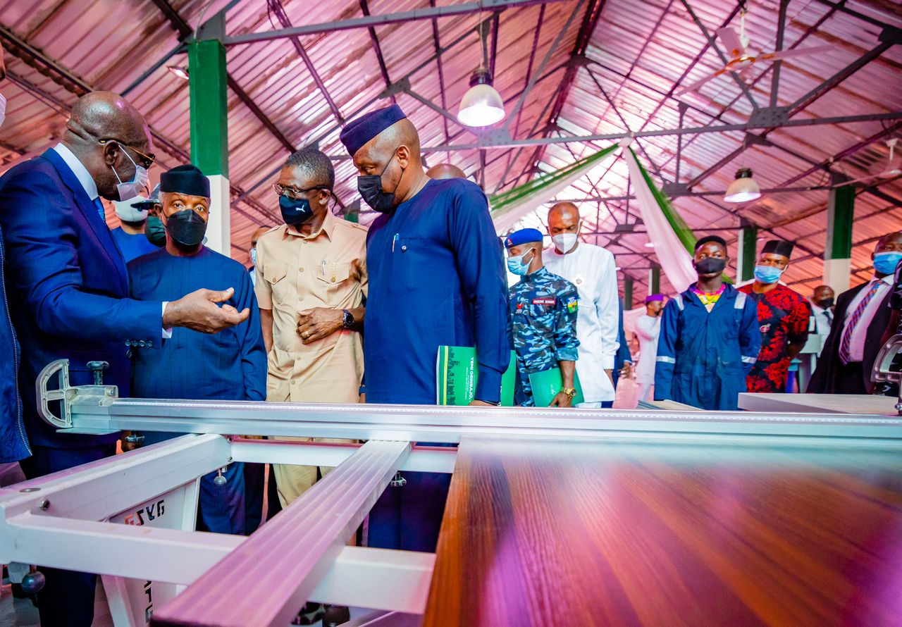 Hand Over Of Edo Furniture Production Shared Facility, Graduation Of Edo State Government Tech Park  Students & Foundation Laying Ceremony For Permanent Site Of Edo Tech Park On 17/12/2021