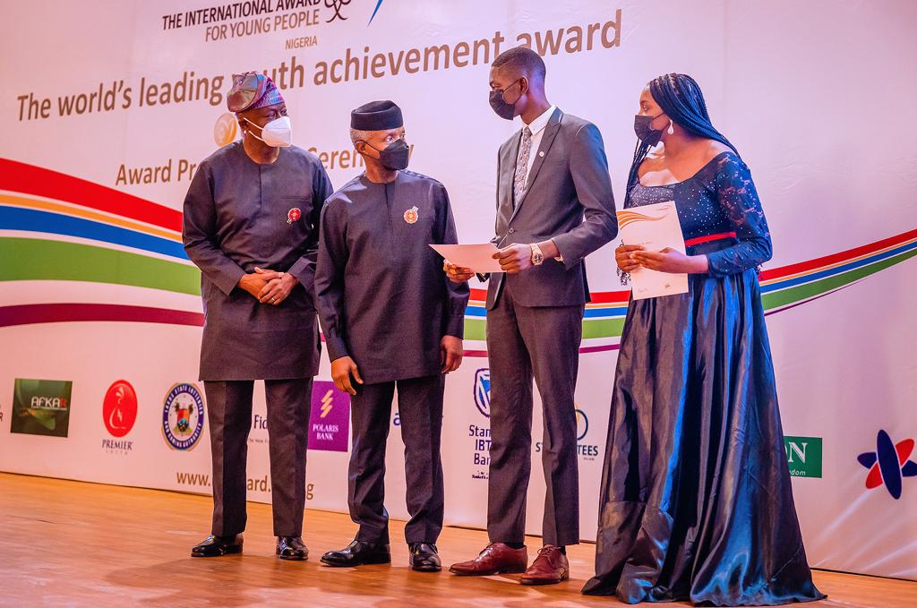 VP Osinbajo Hosts The International Award For Young People Nigeria Event At Banquet Hall On 13/01/2022