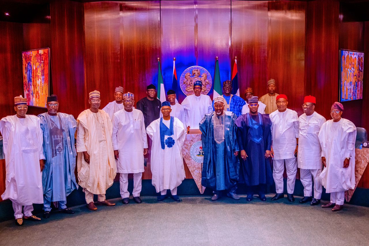 President Buhari Meets With The Progressive Governors’ Forum At The Statehouse On 23/03/2022
