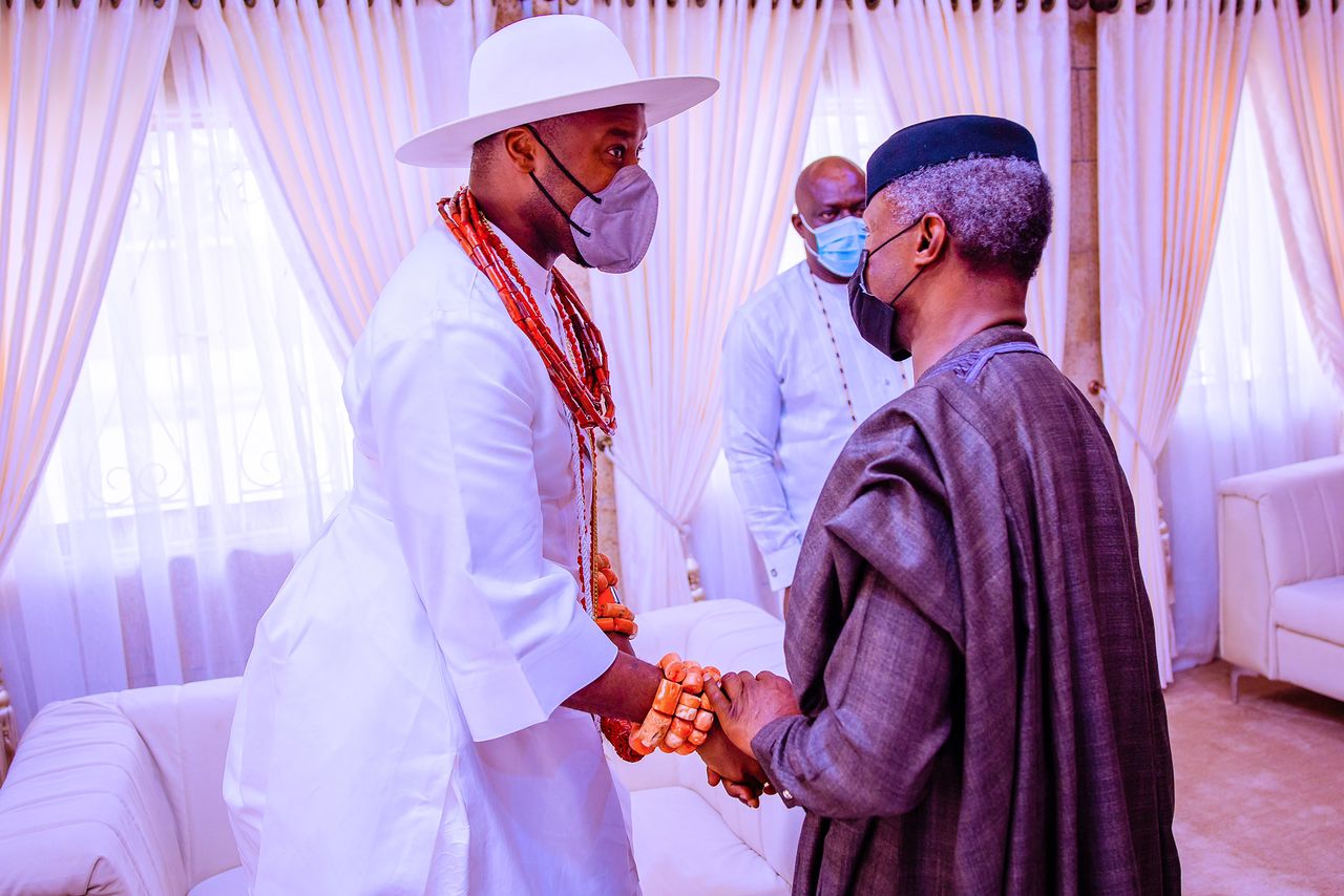 Osinbajo In Delta, Visits Olu Of Warri, Ovie Of Uvwie, Says Collaboration With Traditional Rulers Is Critical Now
