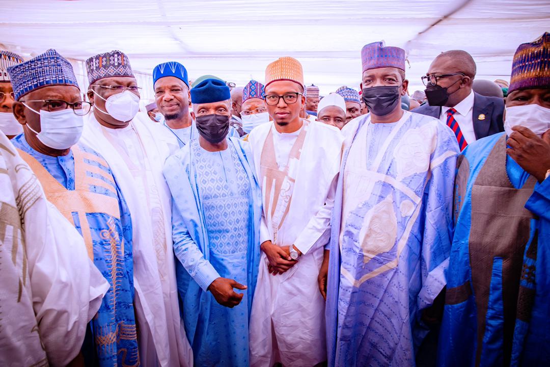 VP Osinbajo In Zamafara State For Wedding Fatiha Of Dr. Abdullahi Kazaure & Dr. Zulaiha Nasiha; Commissions Projects Constructed By The State Government In Tudun Wada, Gusau; Also Meets With First Class Emirs On 18/03/2022
