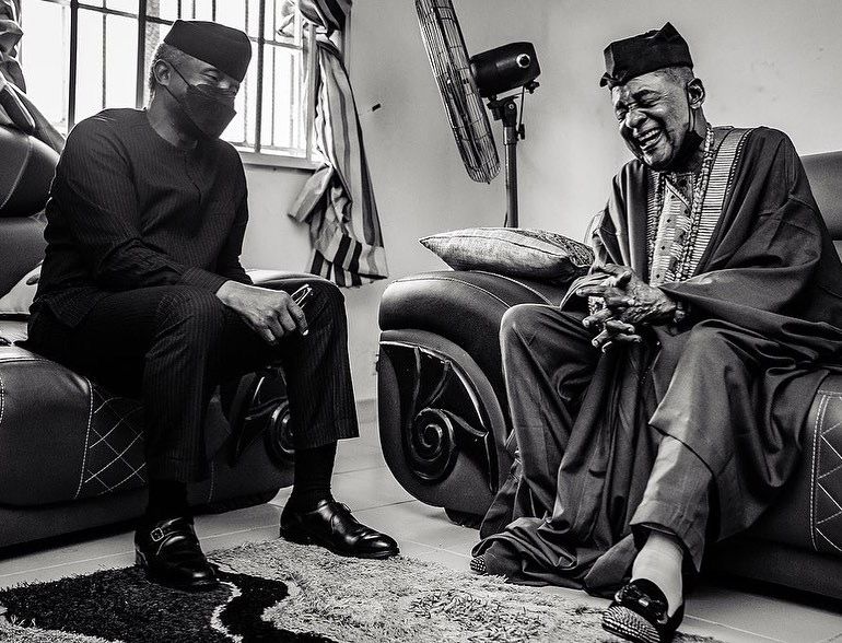 Osinbajo Describes Late Alaafin A Bridge Builder, Man Of Great Intellect Who Will Be Missed
