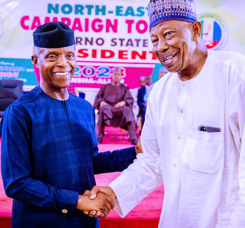 Osinbajo Has Capacity To Take Nigeria To Great Heights, Says Gov. Zulum As Shehu Of Borno,  Emir Of Damaturu Give Strong Support For VP’s Aspiration