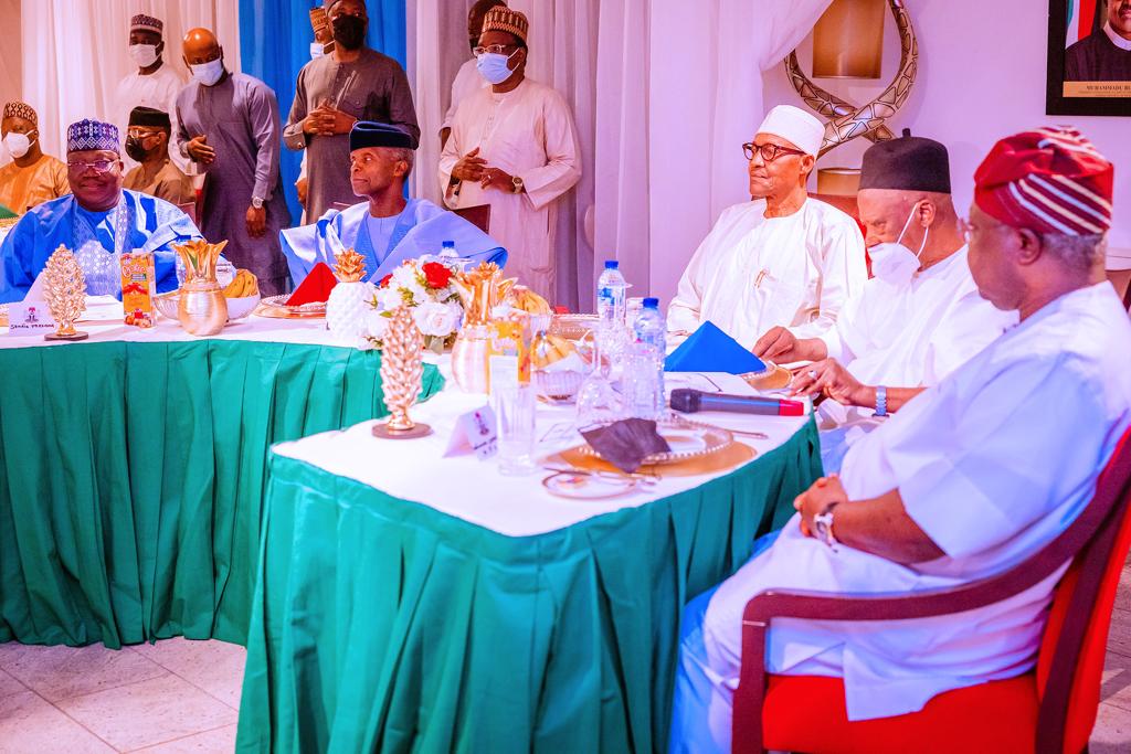 President Buhari Meets With The National Advisory Council Of The All Progressives Congress At State House On 05/06/2022