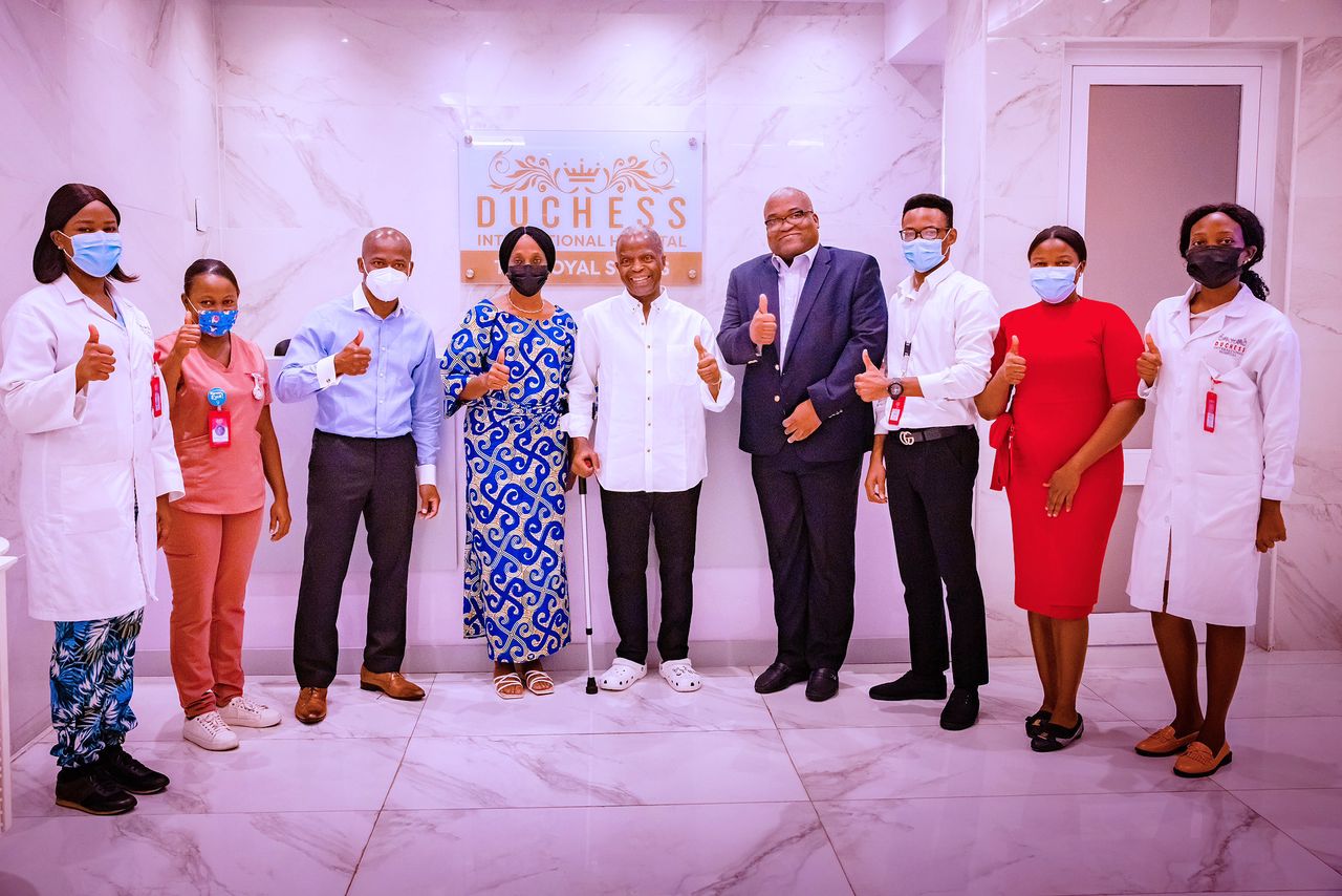 VP Osinbajo Discharged After Successful Surgery, Rehabilitation At Duchess Hospital