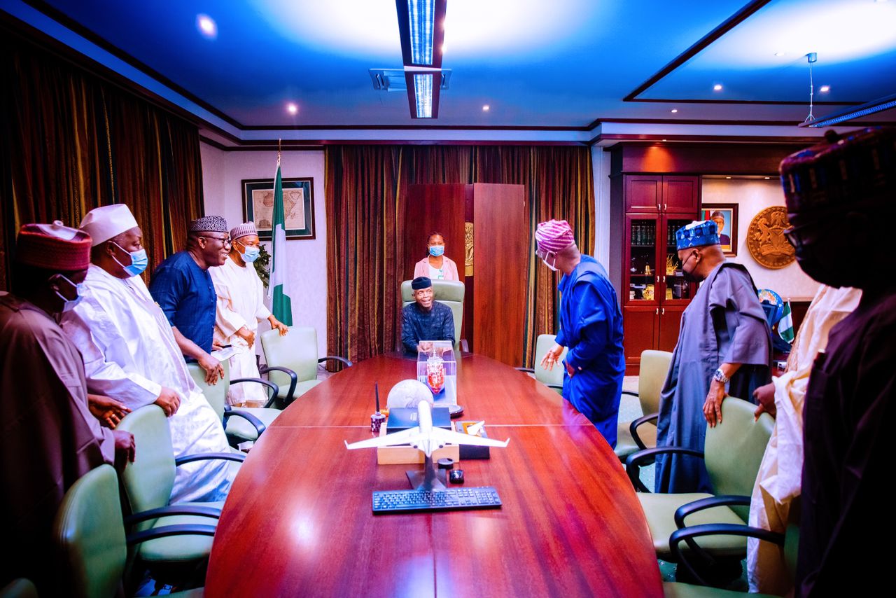We All Need To Act Fast On Economy, ASUU Strike, Osinbajo Tells Visiting APC Governors