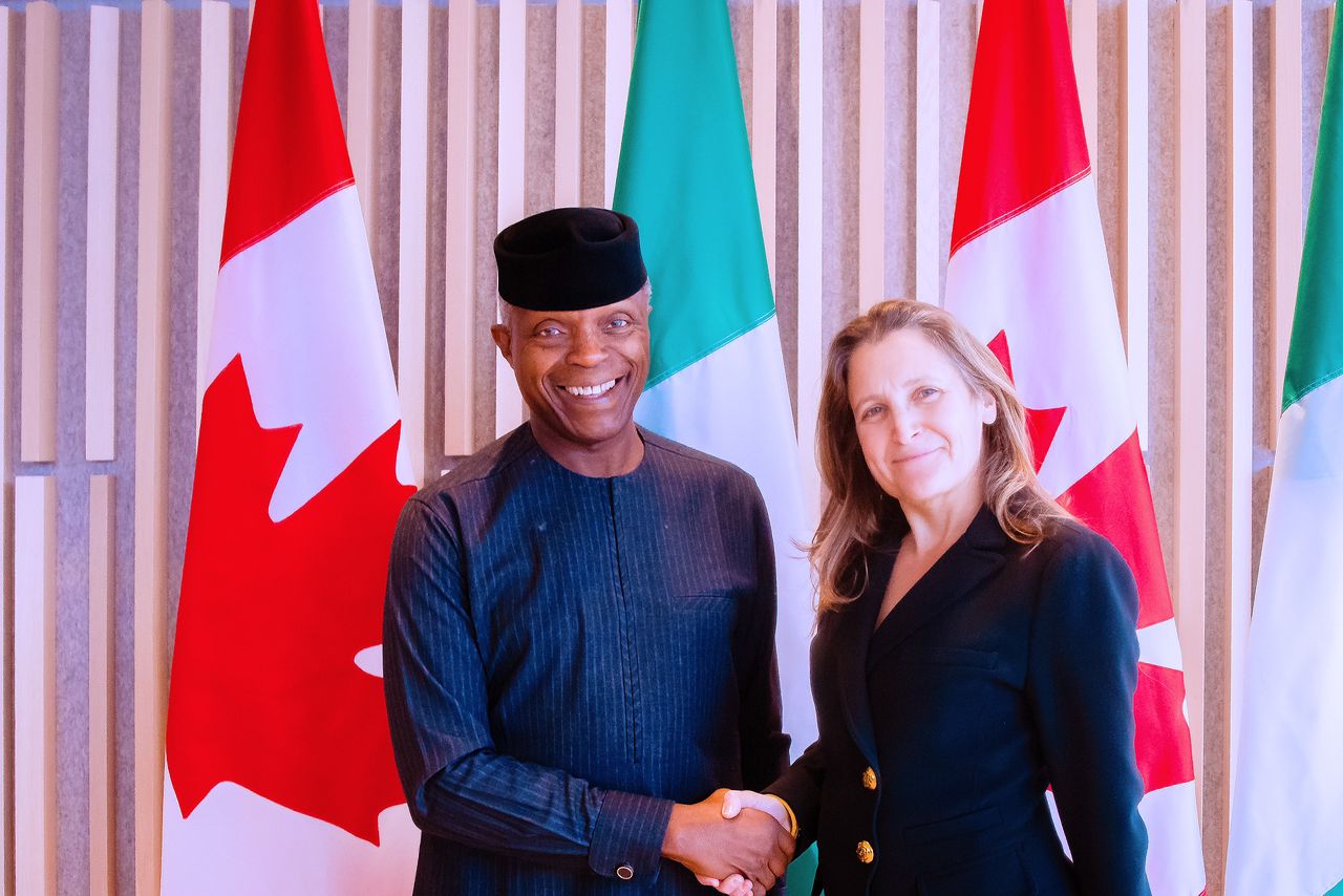 We Can Do Much More Together, Osinbajo, Canadian Deputy Prime Minister Say