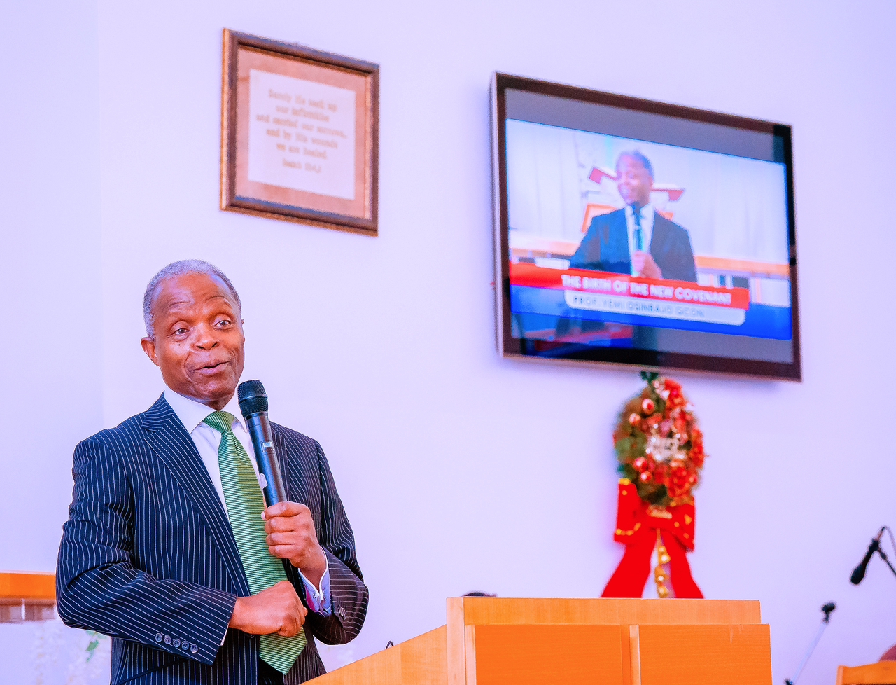 Osinbajo Preaches Mercy, Grace For Nigeria In Christmas Day Message