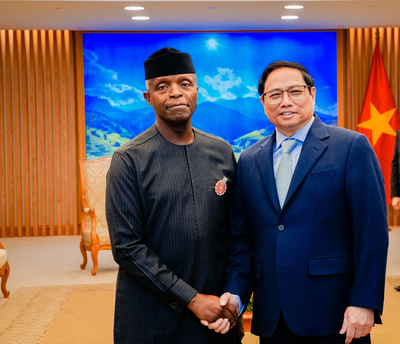 VP Osinbajo Meets With Prime Minister Of Vietnam, His Excellency Pham Minh Chinh On 05/12/2022