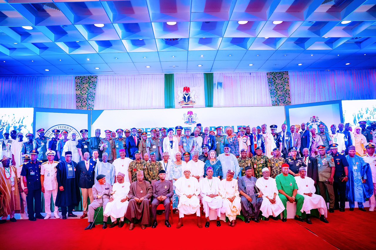 Presidential Parley With Participants Of The NIPSS Senior Executive Course 44 (2022) At The State House Banquet Hall On 01/12/2022