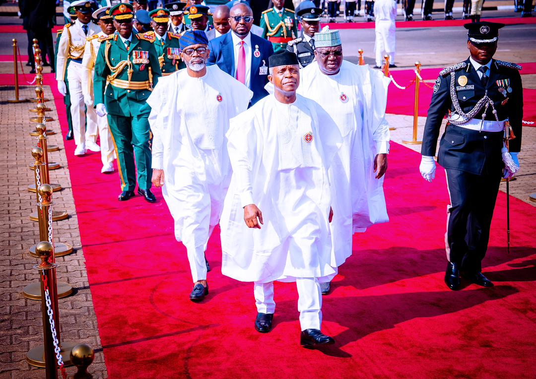 President Buhari & VP Osinbajo Attend The 2023 Armed Forces Remembrance Day Ceremony At The National Arcade, Eagle Square On 15/01/2023