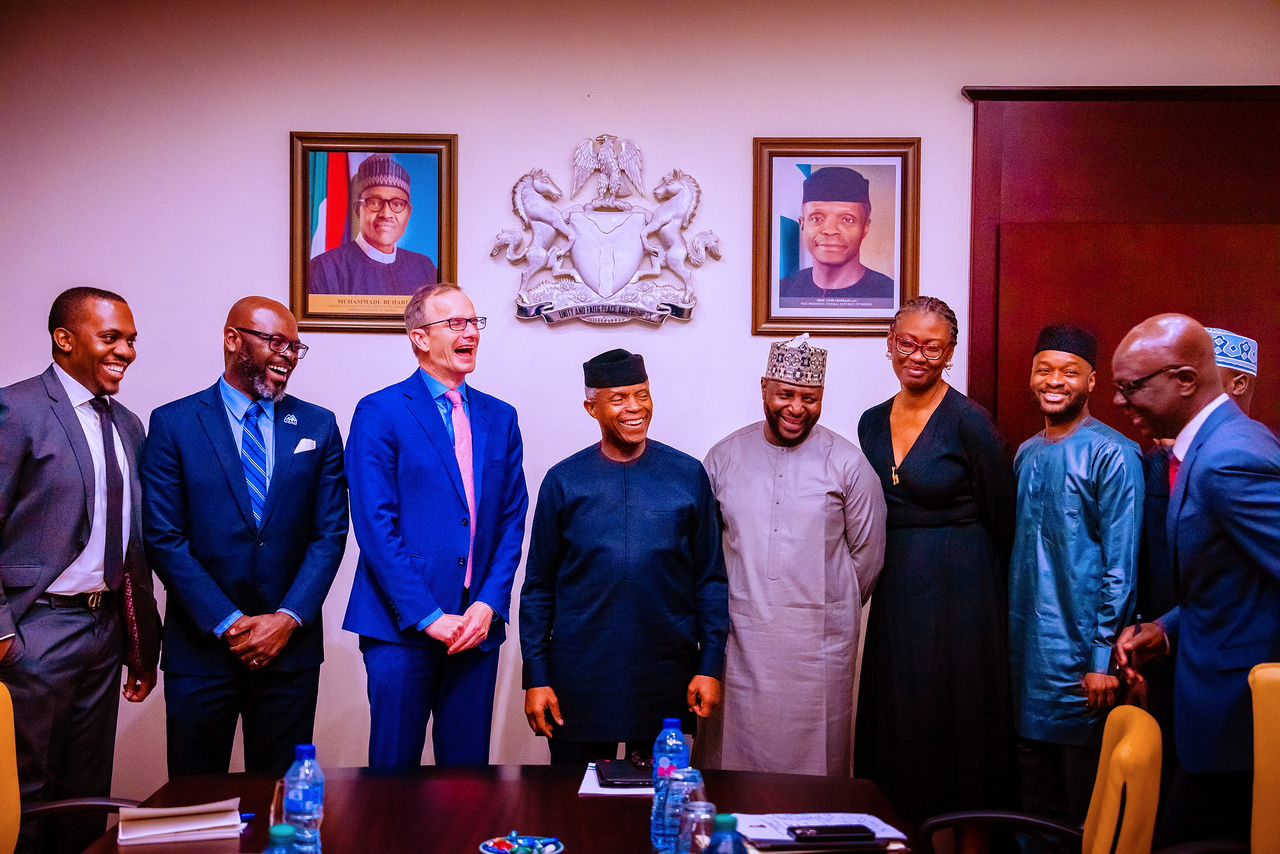 VP Osinbajo Receives The Leadership Of Rocky Mountain Institute Led By Its CEO, Mr. Jon Creyts On 23/01/2023