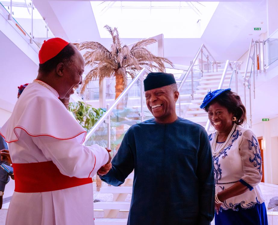 VP Osinbajo Receives In Audience The New Methodist Archbishop Of Abuja, Most Rev. Dr. Michael Akinwale At The State House On 19/01/2023