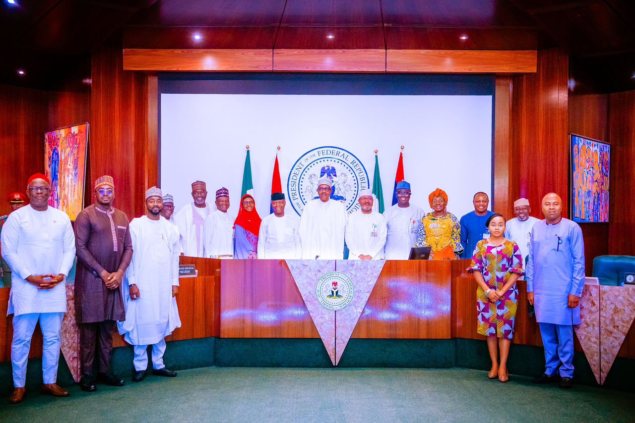 President Buhari Presides Over The Inaugural Meeting Of The National Council On Climate Change At The State House, Presidential Villa On 10/02/2023