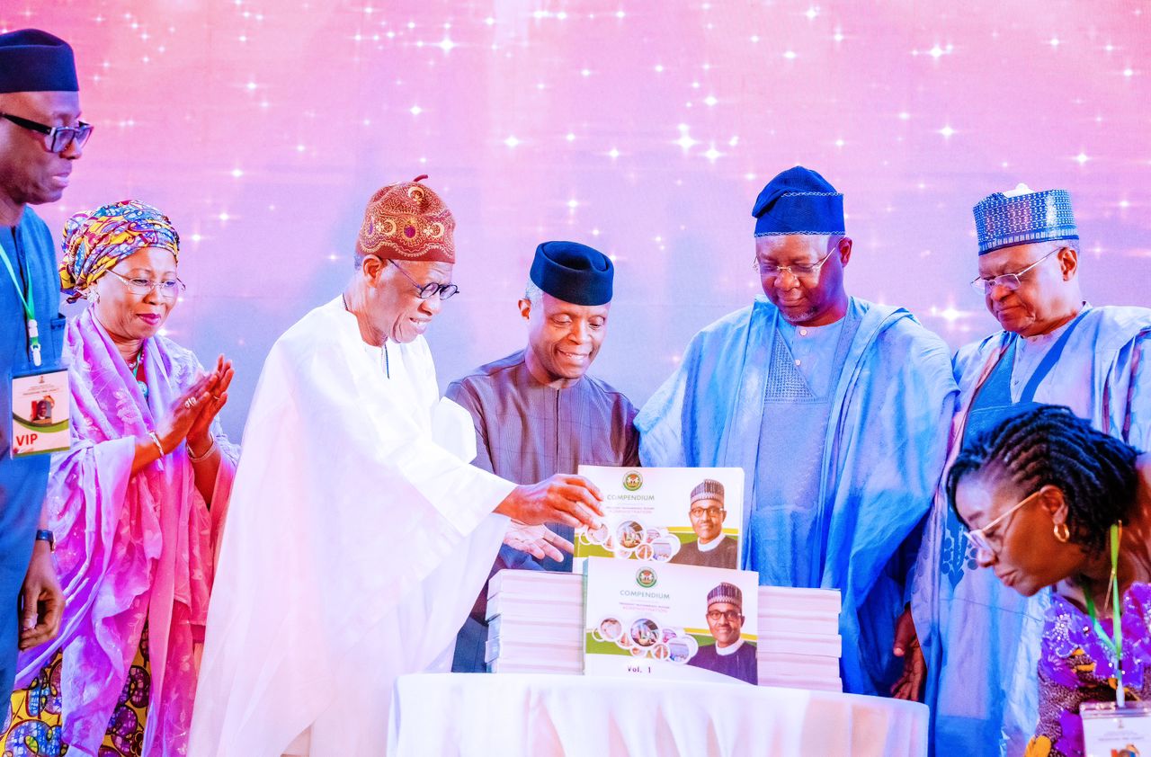 VP Osinbajo Represents President Buhari At The Launch Of The PMB Legacy Compendium & Portal At The Statehouse Banquet Centre On 22/02/2023